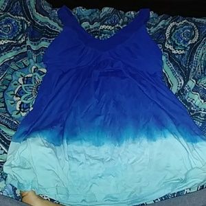 Boston Proper Tie Dyed Tank/Top Medium